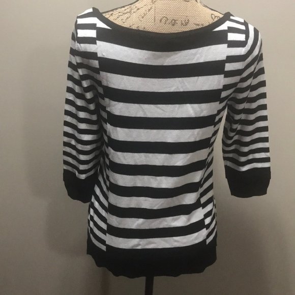 {WHBM} Striped Pullover Sweater - Picture 5 of 7